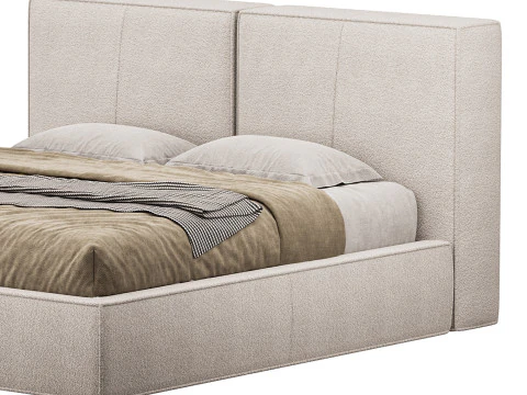 Bed TAPPEZZERIA by Romatti 3D Model