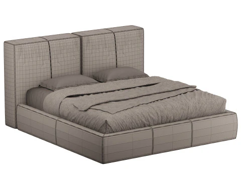 Bed TAPPEZZERIA by Romatti 3D Model