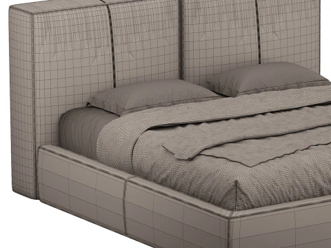 Bed TAPPEZZERIA by Romatti 3D Model