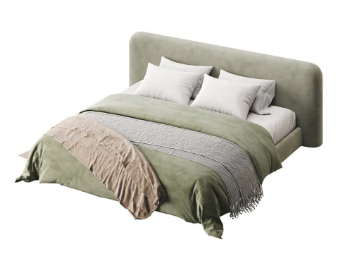 침대 양 3D 모델