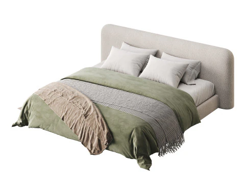 침대 양 3D 모델