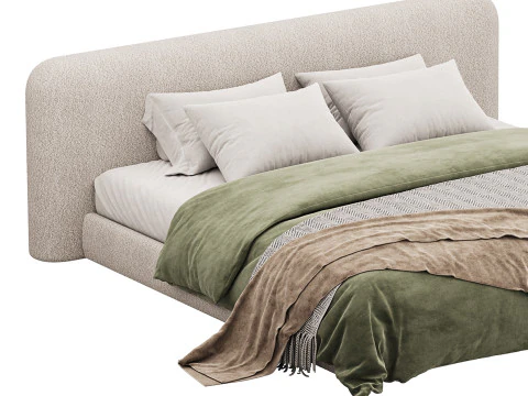 침대 양 3D 모델