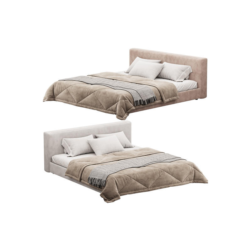 Brody King Bed 3Dモデル .c4d .max .obj .3ds .fbx .stl .blend 