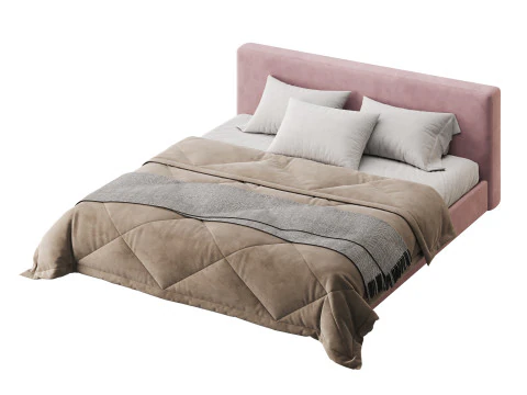 브로디 킹베드 3D 모델