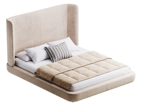 Grey Midnight bed 3D Model