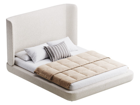 Grey Midnight bed 3D Model