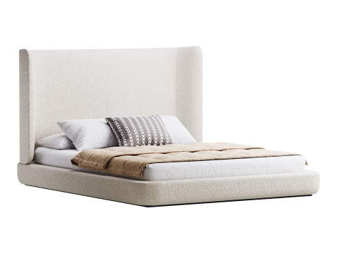 Grey Midnight bed 3D Model