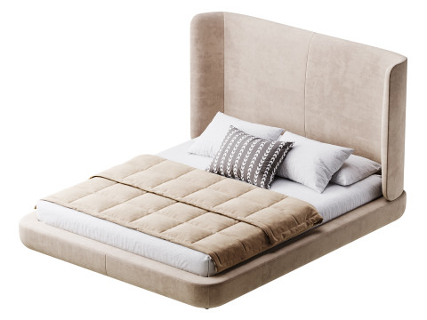 Grey Midnight bed 3D Model