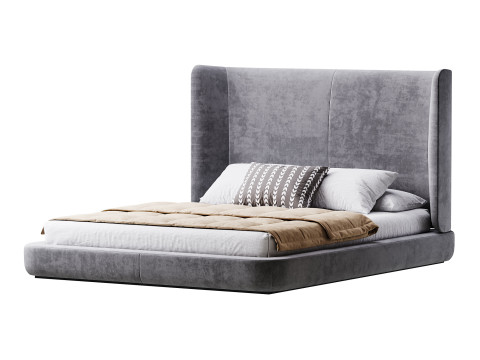 Grey Midnight bed 3D Model