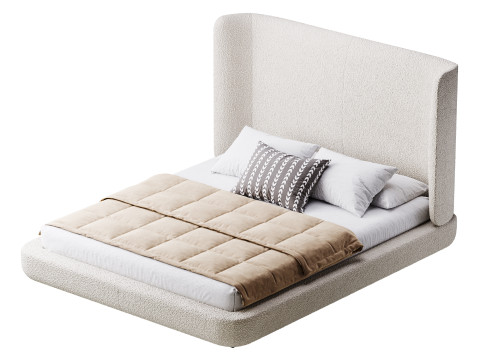 Grey Midnight bed 3D Model