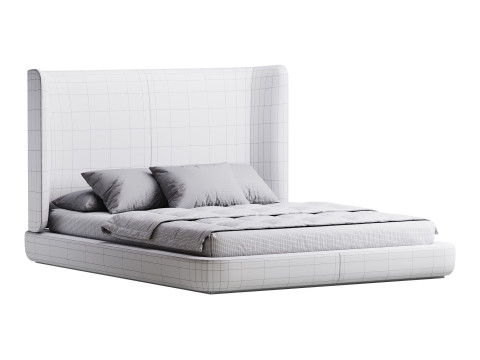 Grey Midnight bed 3D Model