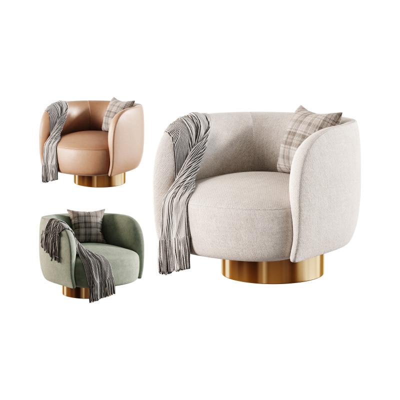 Armchair DORIS Modelo 3D .c4d .max .obj .3ds .fbx .stl .blend