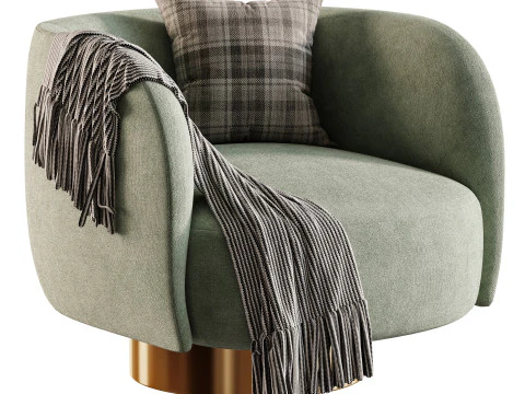 Kursi berlengan DORIS Model 3D