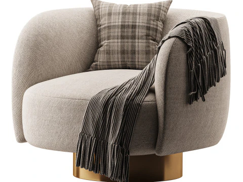 Kursi berlengan DORIS Model 3D