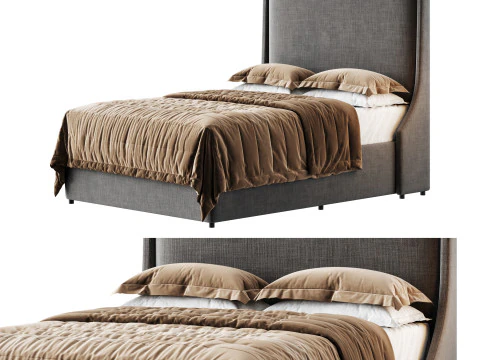 Tempat Tidur Audrey Ganda Model 3D