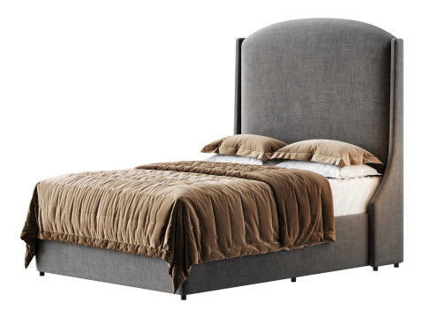 Audrey Bed Double 3D Model