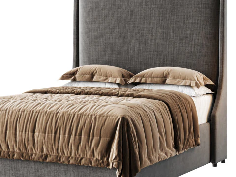 Audrey Bed Double 3D Model