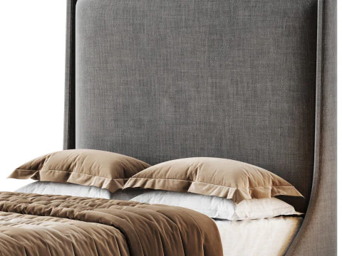 Audrey Bed Double 3D Model