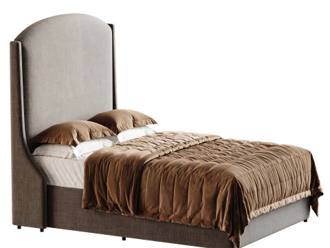 Audrey Bed Double 3D Model