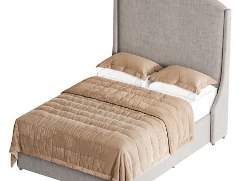 Audrey Bed Double 3D Model