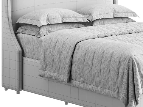 Audrey Bed Double 3D Model