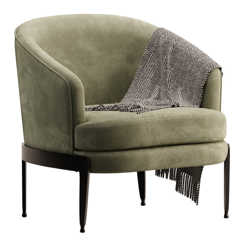 Aurelia Chair Olive Modelo 3D .c4d .max .obj .3ds .fbx .stl .blend