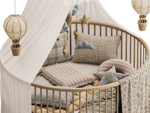 Baby bed 5 3D Model