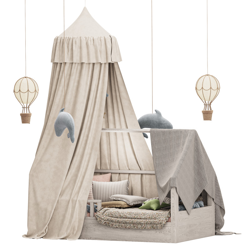 Baby bed 5 3Dモデル .c4d .max .obj .3ds .fbx .stl .blend 