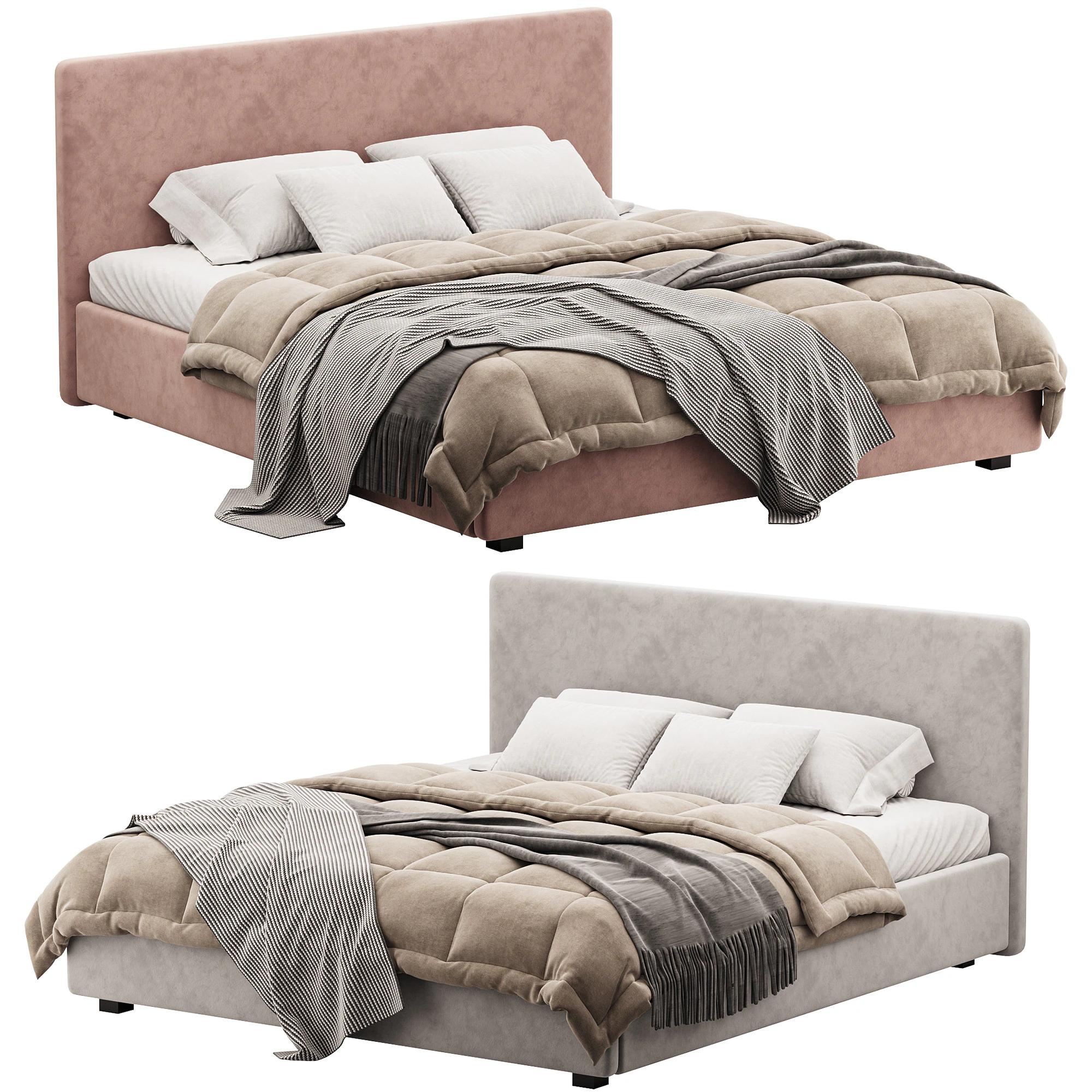 BED Beck Platform 3D Model .c4d .max .obj .3ds .fbx .stl .blend 