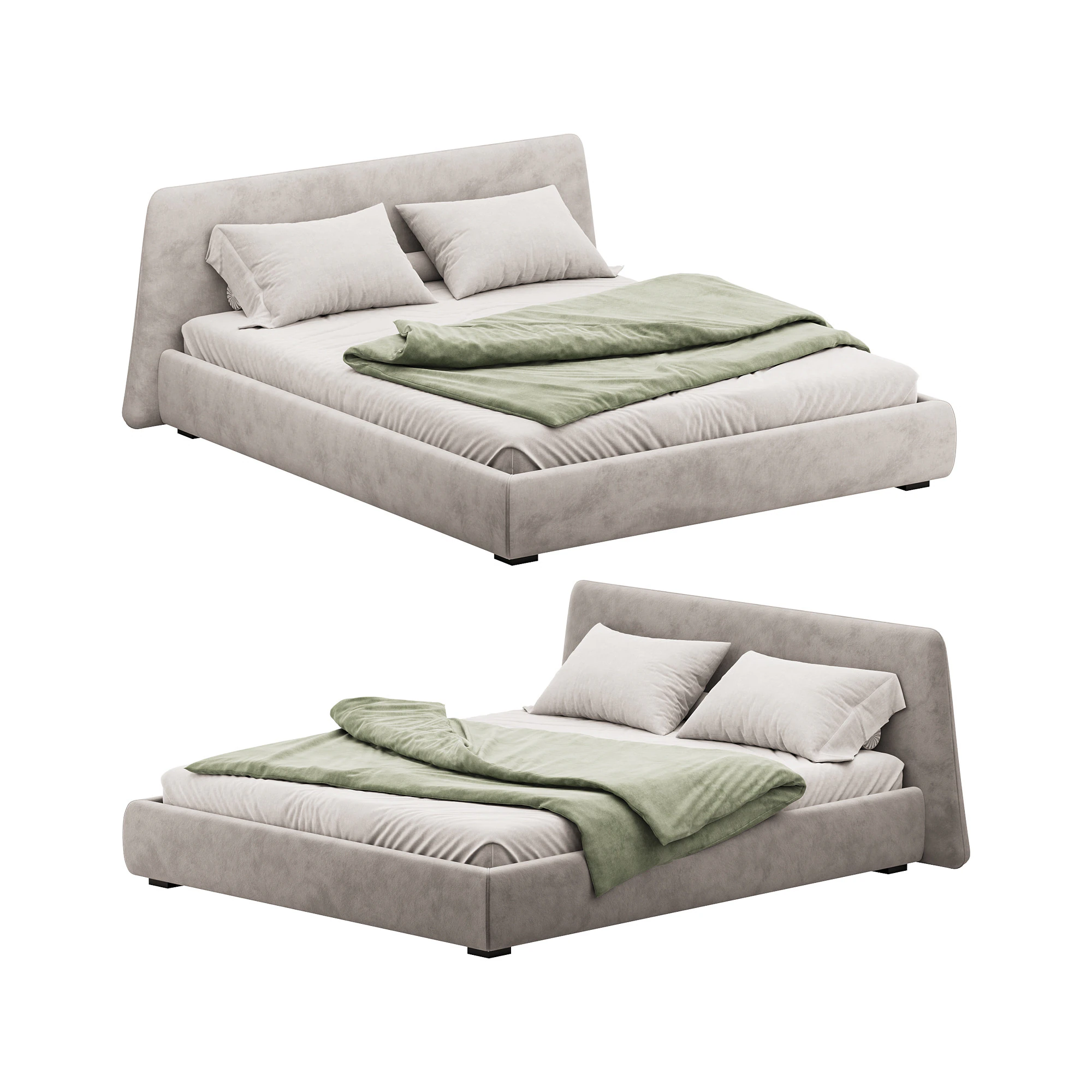 Letto Boca Slimbed Modello 3D .c4d .max .obj .3ds .fbx .stl .blend 