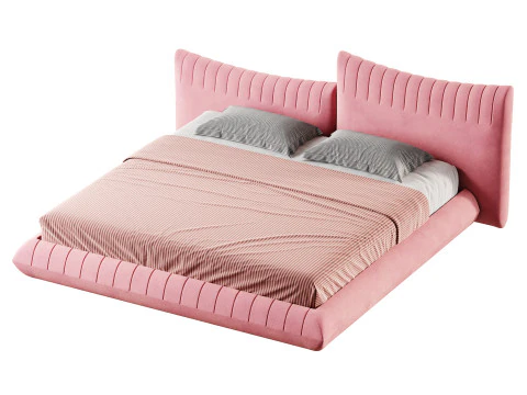 LETTO Arancione Bellavita Modello 3D