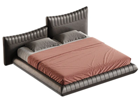 LETTO Arancione Bellavita Modello 3D