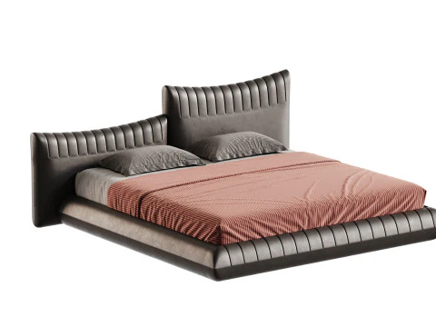 LETTO Arancione Bellavita Modello 3D