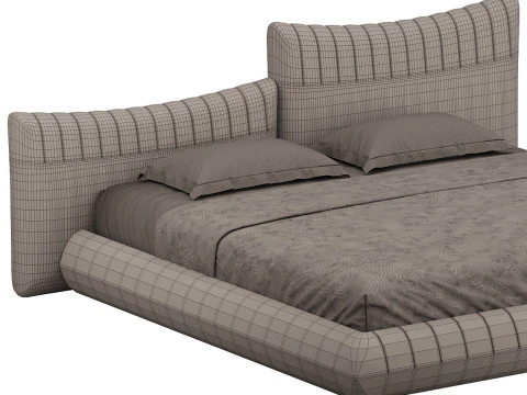 LETTO Arancione Bellavita Modello 3D