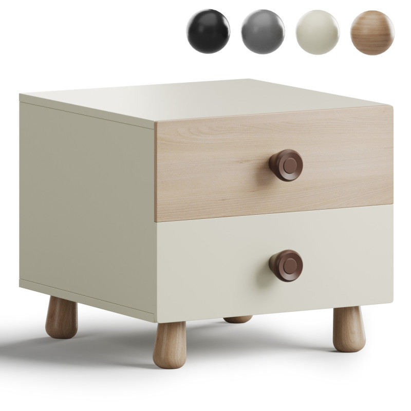 Bedside Table with a Door 3D 모델 .c4d .max .obj .3ds .fbx .stl .blend
