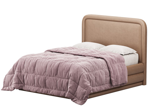 BRIELA VELVET BED 3D Model