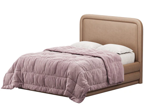 BRIELA VELVET BED 3D Model