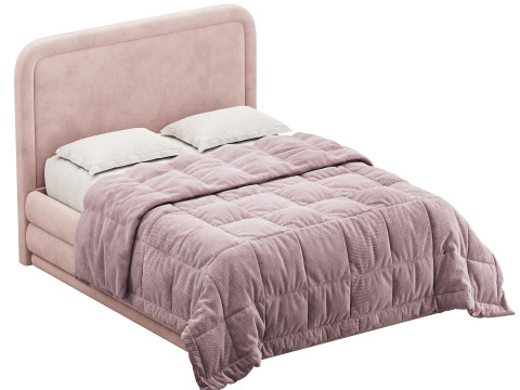 BRIELA VELVET BED 3D Model