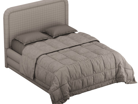 BRIELA VELVET BED 3D Model