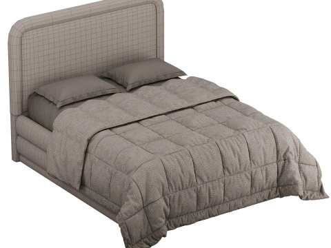 BRIELA VELVET BED 3D Model