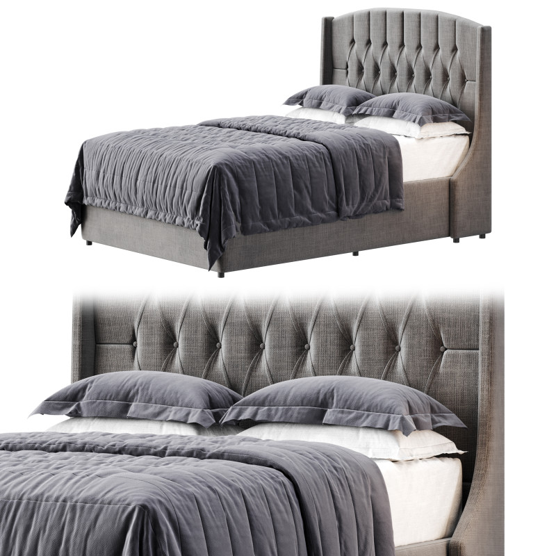 Charlotte Bed Single Modelo 3D .c4d .max .obj .3ds .fbx .stl .blend