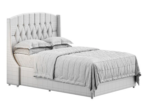 Ліжко Шарлотта Односпальне 3D Модель