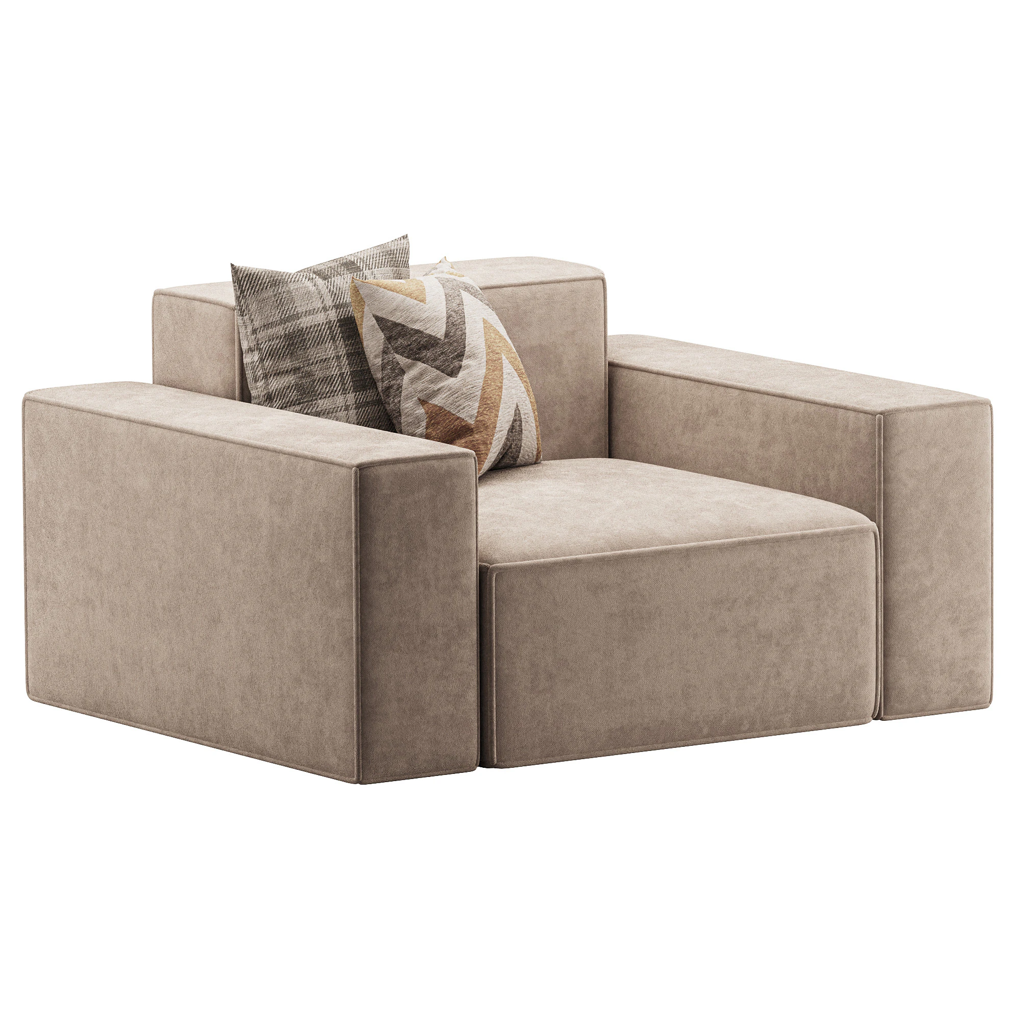 Divan Davis 181x103 3D Model .c4d .max .obj .3ds .fbx .stl .blend 