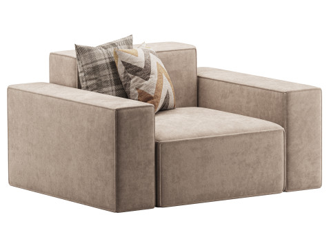 Divan Davis 181x103 3D Model
