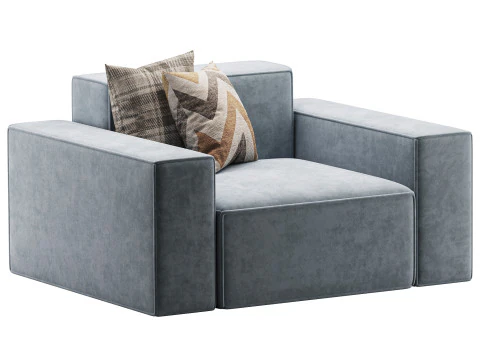 Divan Davis 181x103 3D Model