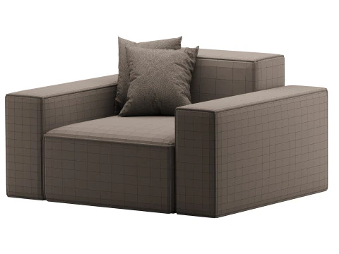Divan Davis 181x103 3D Model