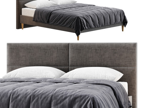 Double bed Elyna Model 3D