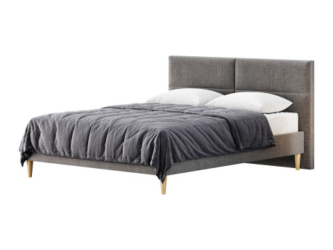 Double bed Elyna Modèle 3D