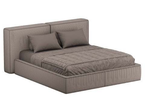 Double bed Flann by Ditre Italia Modelo 3D