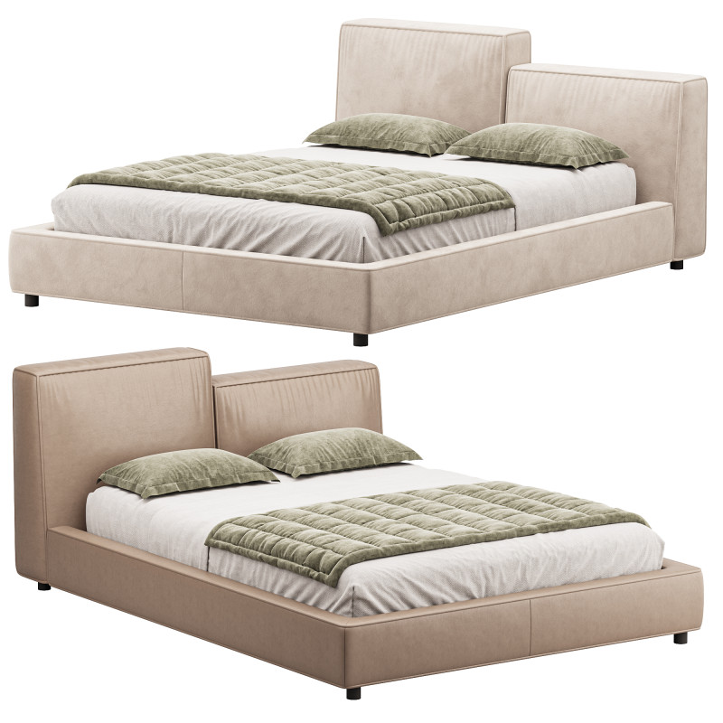 Double bed Misty by Ditre Italia Model 3D .c4d .max .obj .3ds .fbx .stl .blend 